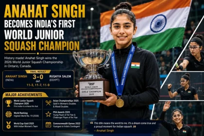 Anahat Singh Becomes India’s First World Junior Squash Champion