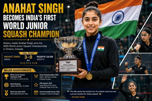 Anahat Singh Becomes India’s First World Junior Squash Champion