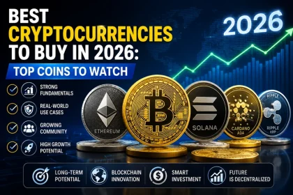 Best cryptocurrencies to buy in 2026 including Bitcoin Ethereum Solana Chainlink and XRP