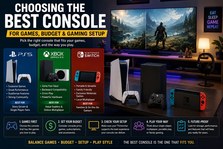 Choosing the best console for games budget and gaming setup ( EuroGamersOnline.com )