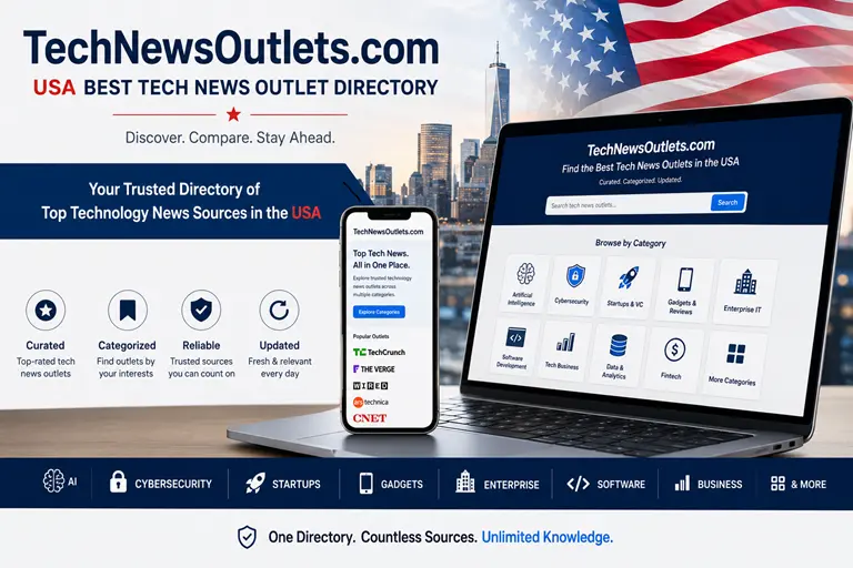 TechNewsOutlets.com USA best tech news outlet directory